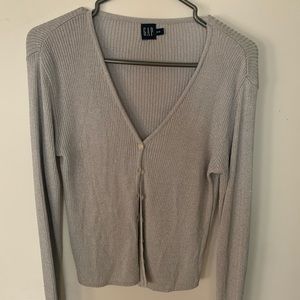 Sparkly grey Gap cardigan
